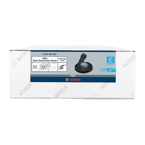 Capuz de Extração de Pó PRO com chave SAG. ≥1 kW/X-LCK Ø115/125 mm BOSCH