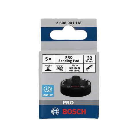 Prato de lixa PRO Ø32mm gancho e laço (5 unids.) BOSCH