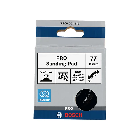 Prato de lixa PRO Ø77mm gancho e laço (1 unid.) BOSCH