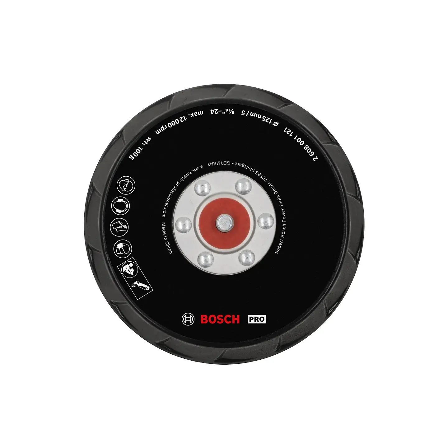 Prato de lixa PRO Ø125mm gancho e laço (1 unid.) BOSCH 1