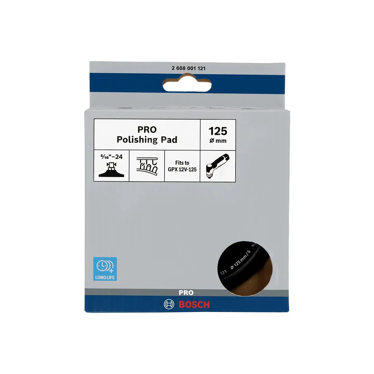 Prato de lixa PRO Ø125mm gancho e laço (1 unid.) BOSCH 2