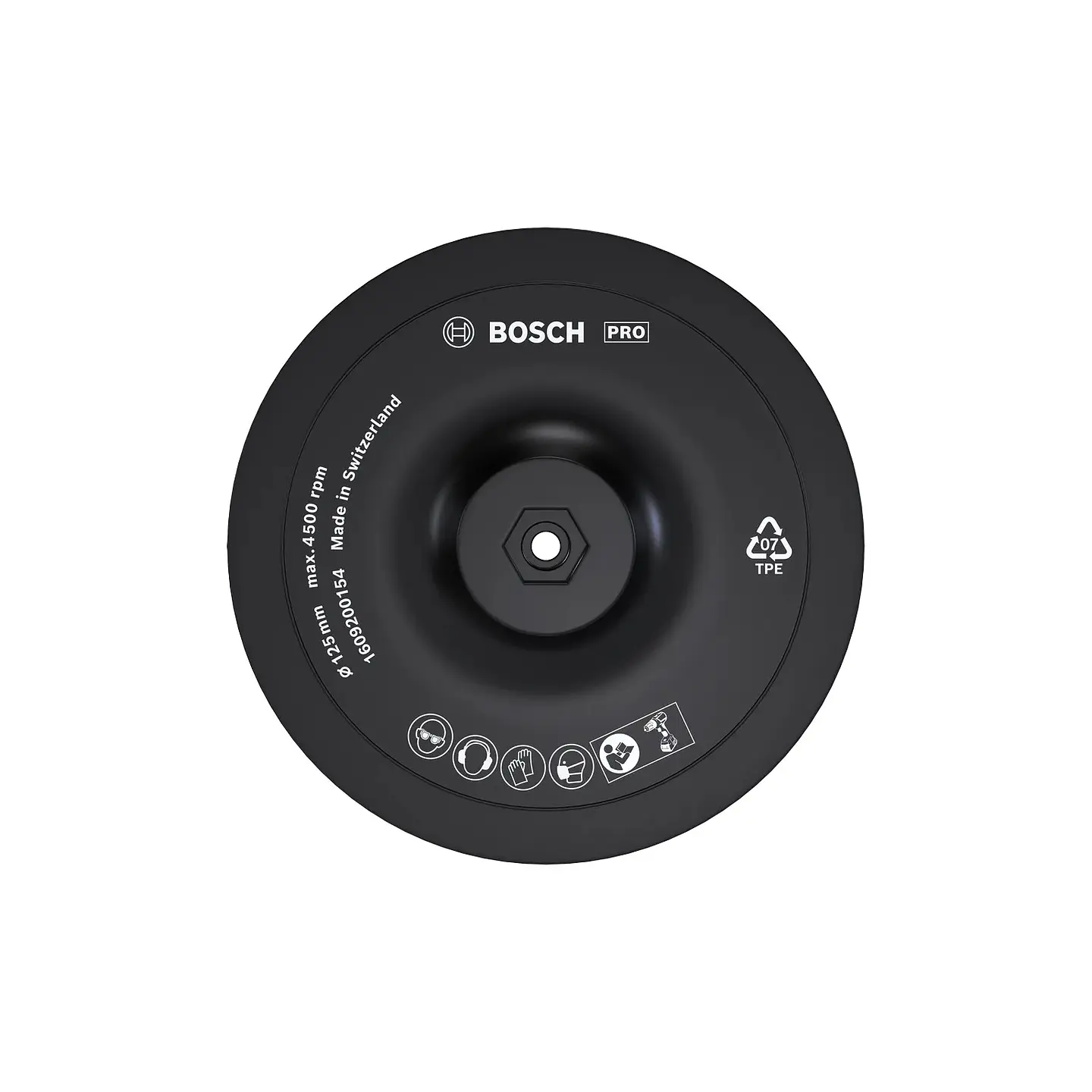 PRO Backing Pad Ø125 x 8 mm autoaderente BOSCH  1