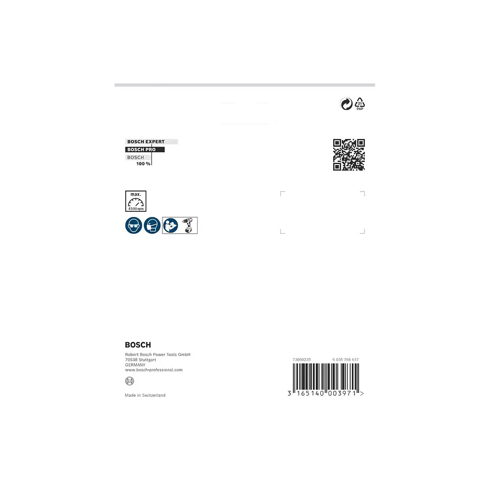 PRO Backing Pad Ø125 x 8 mm autoaderente BOSCH  3