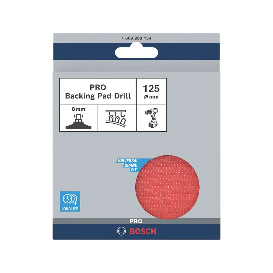 PRO Backing Pad Ø125 x 8 mm autoaderente BOSCH  2