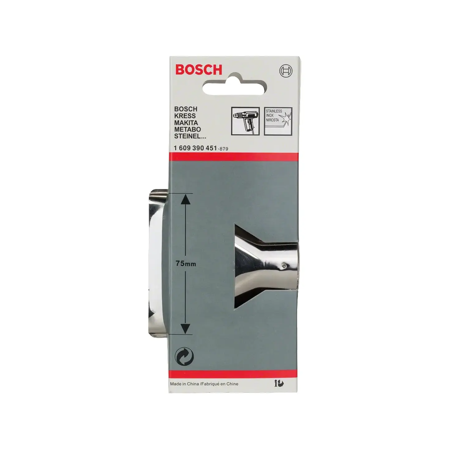 Bocal de superfície para pistola de calor 75mm BOSCH 2