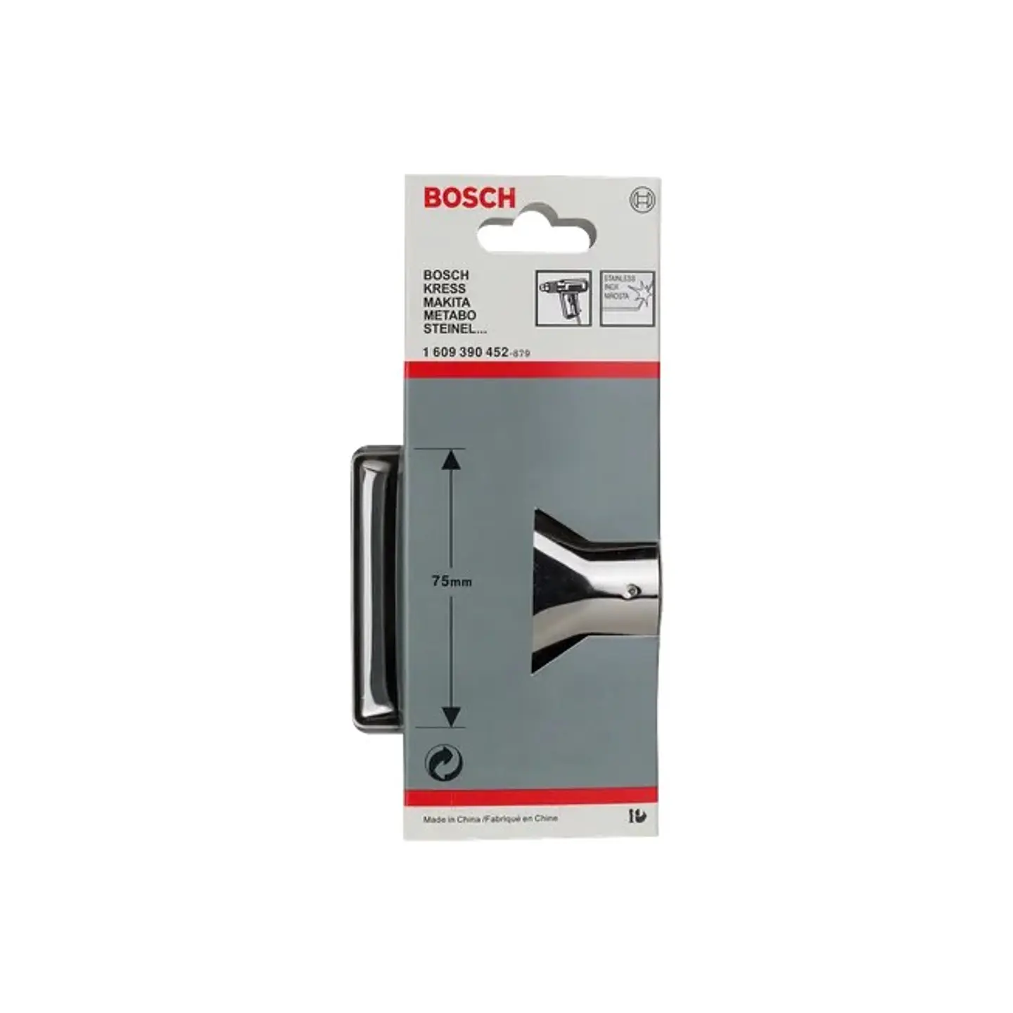 Bocal de proteção de vidro para pistola de calor 75mm BOSCH 2