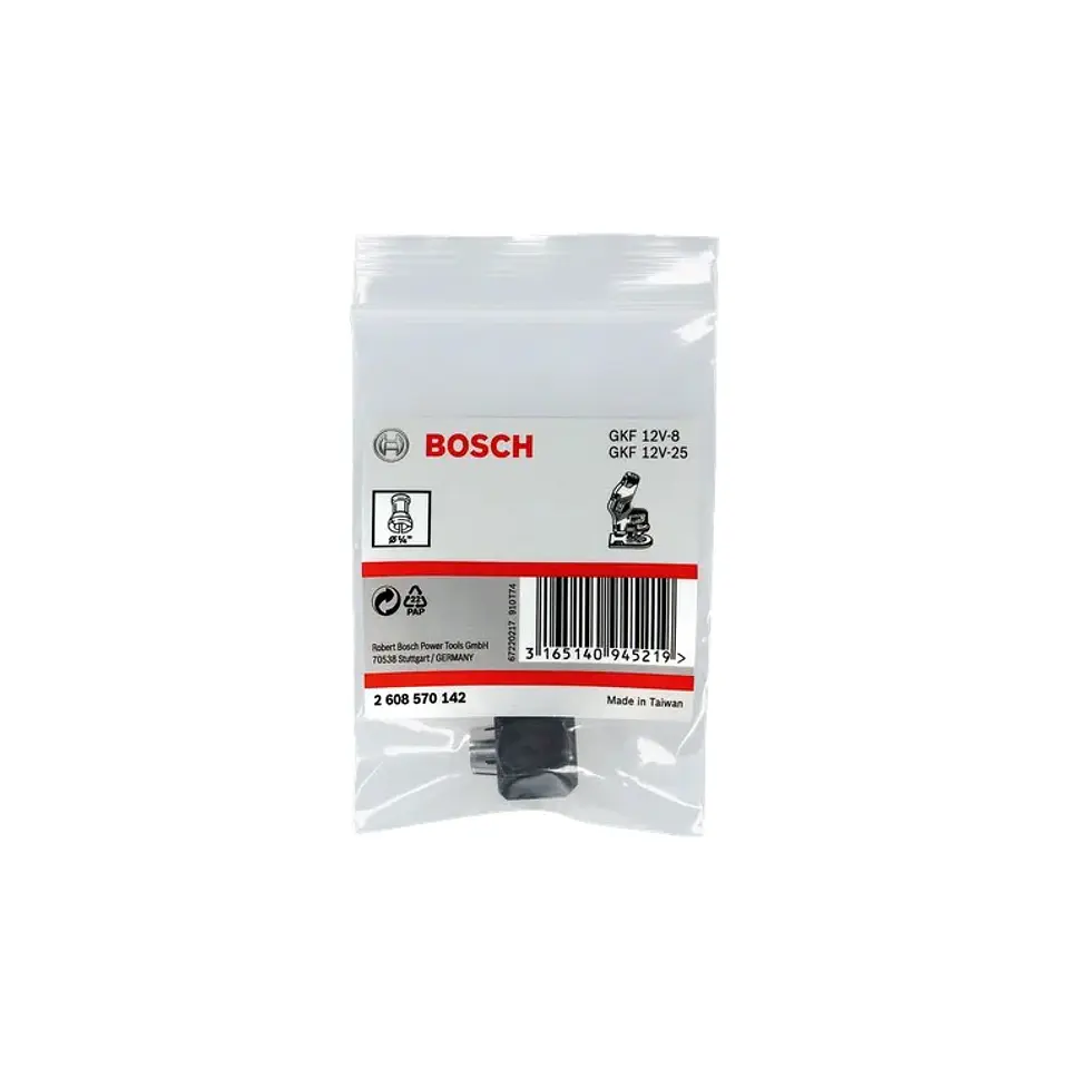 Pinça de aperto de 1/4'' com porca de capa BOSCH 2