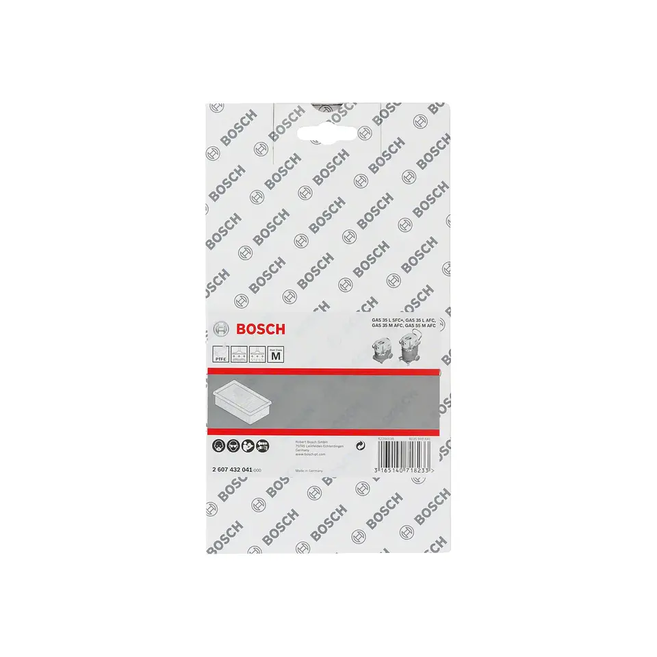 Filtro de pregas planas em politetrafluoretileno BOSCH  2