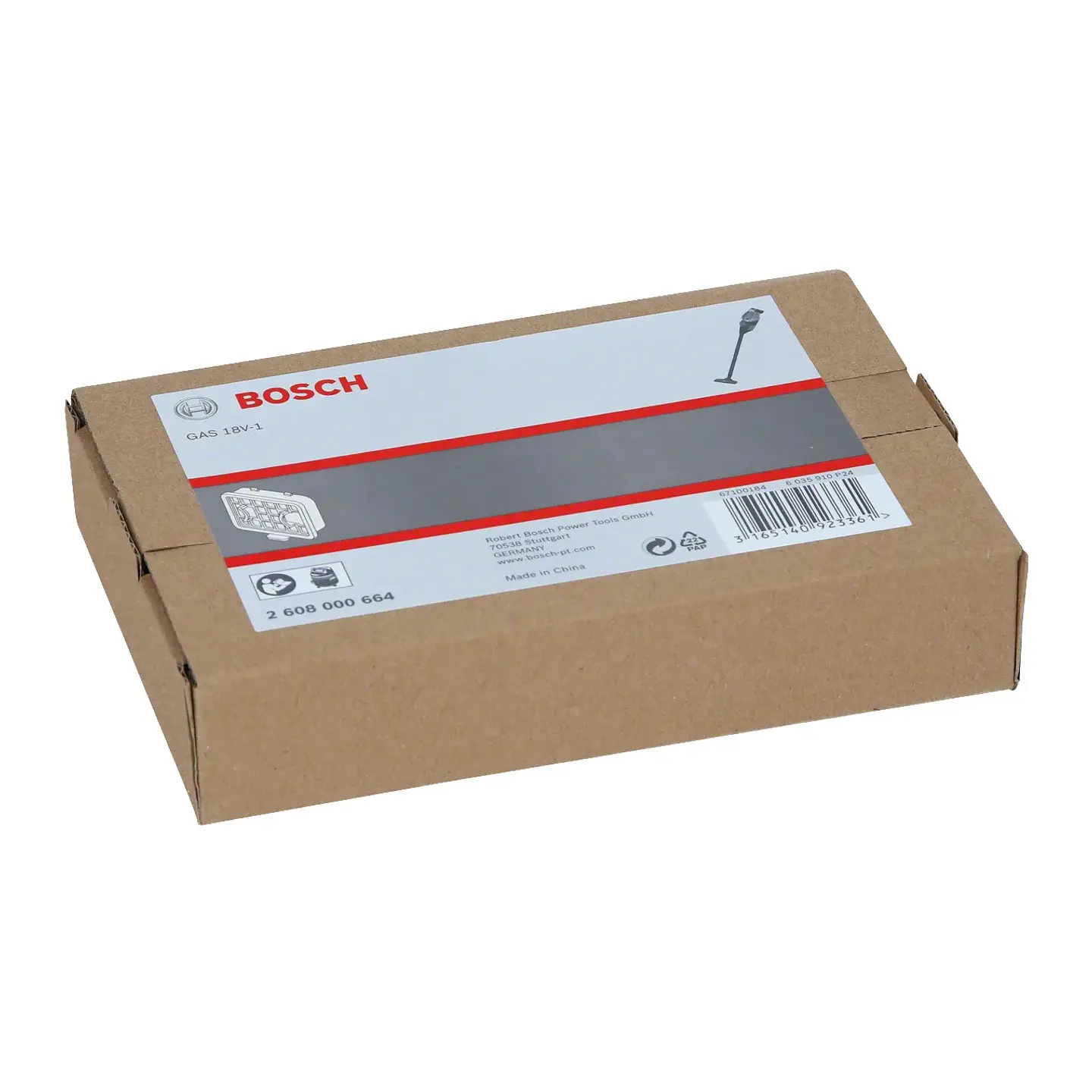 Filtro de fole para aspiradores BOSCH  2