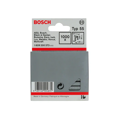 Agrafo estreito, tipo 55 19mm (1000 unids) BOSCH