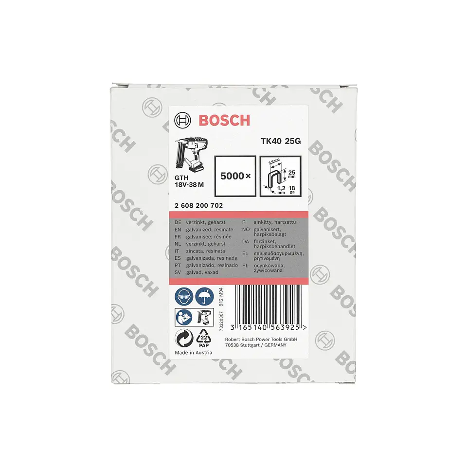 Agrafo de coroa estreita, TK40 25G BOSCH 3