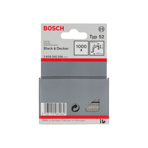 Agrafo de arame direito, tipo 52 10mm BOSCH