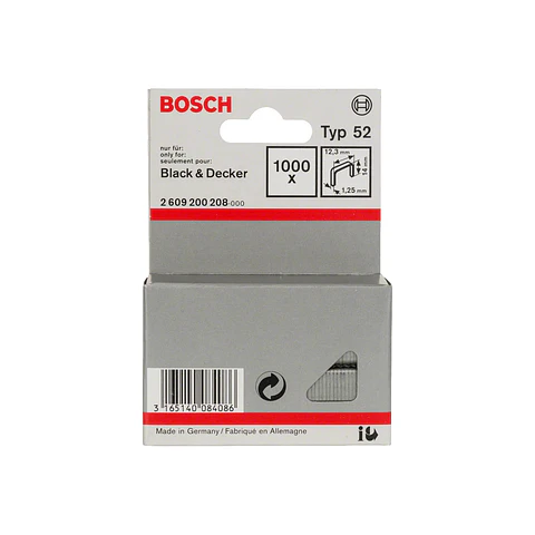 Agrafo de arame direito, tipo 52 14mm BOSCH