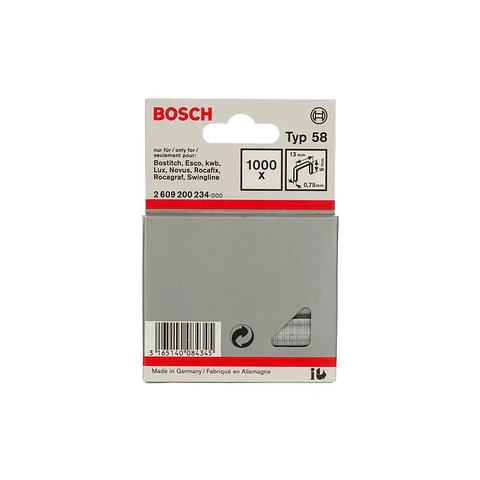 Agrafo de arame fino, tipo 58 6mm BOSCH