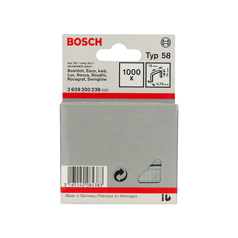 Agrafo de arame fino, tipo 58 14mm BOSCH