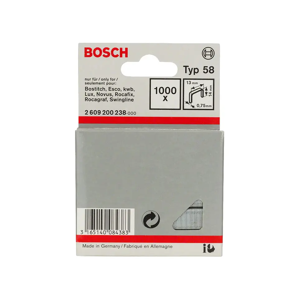 Agrafo de arame fino, tipo 58 14mm BOSCH 1