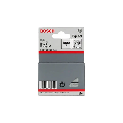 Agrafo de arame fino, tipo 59 6mm BOSCH 