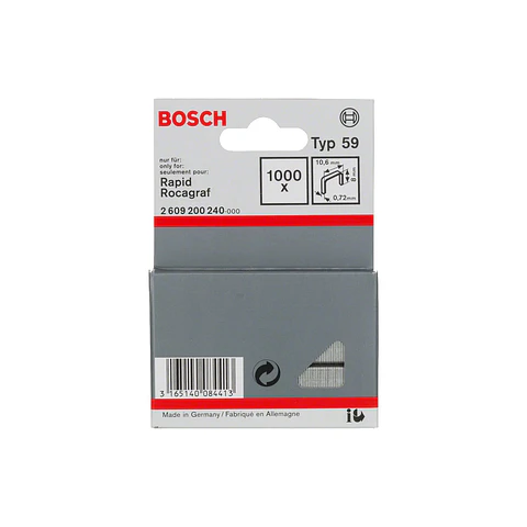 Agrafo de arame fino, tipo 59 8mm BOSCH