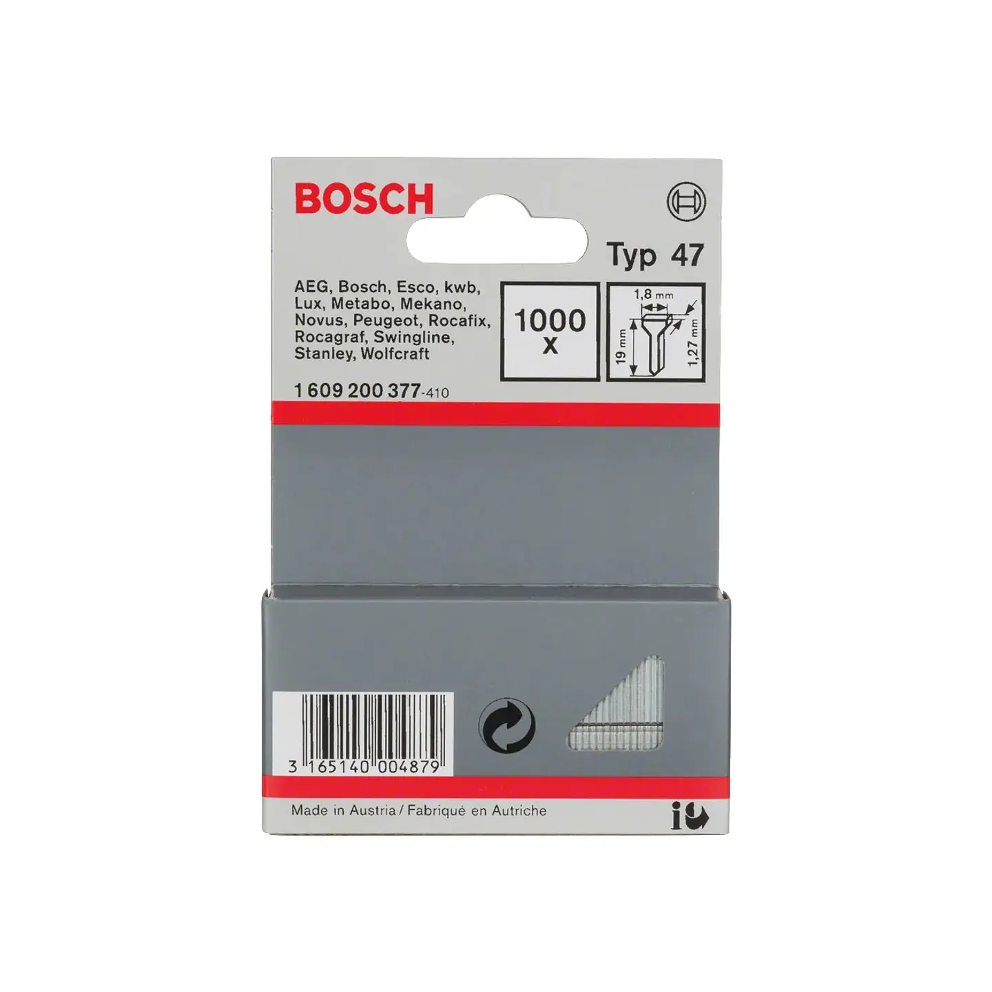 Prego, tipo 47 19mm BOSCH 1