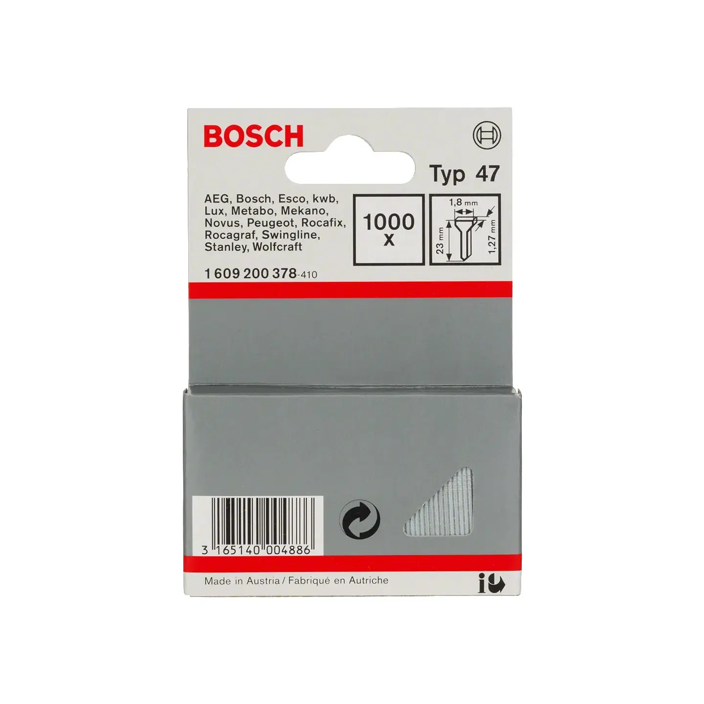 Prego, tipo 47 23mm BOSCH 1