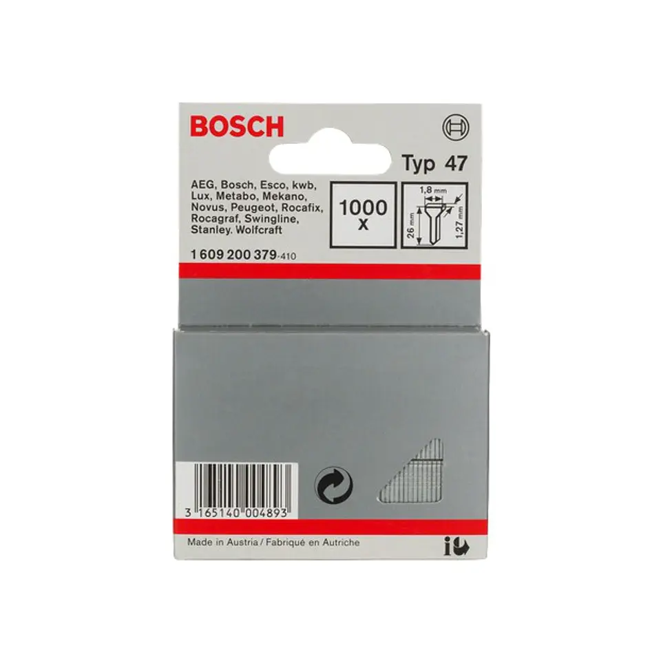 Prego, tipo 47 26mm BOSCH 1