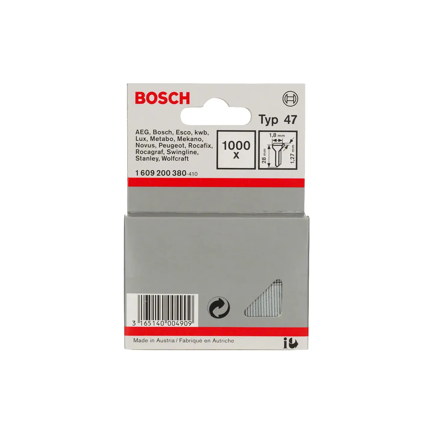 Prego, tipo 47 28mm BOSCH 1