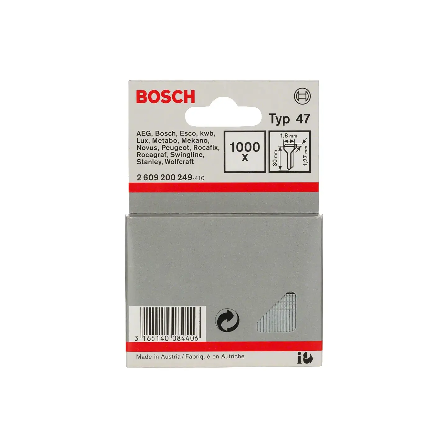 Prego, tipo 47 30mm BOSCH 1