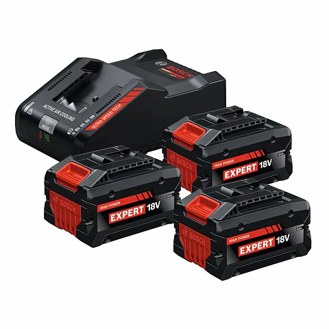 Conjunto de 3 baterias EXBA18V-80 + EXAL18V-160 BOSCH