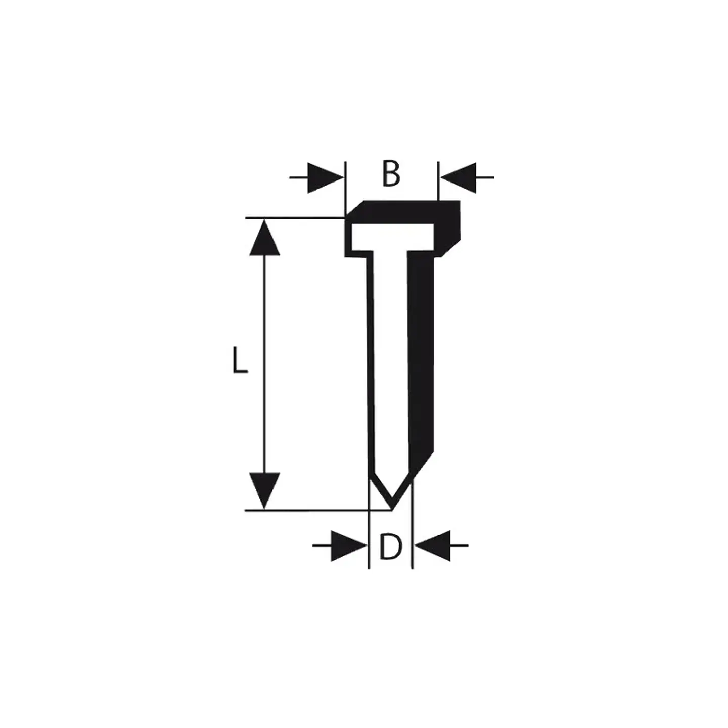 Prego de acabamento, SK64-20 63G BOSCH 2
