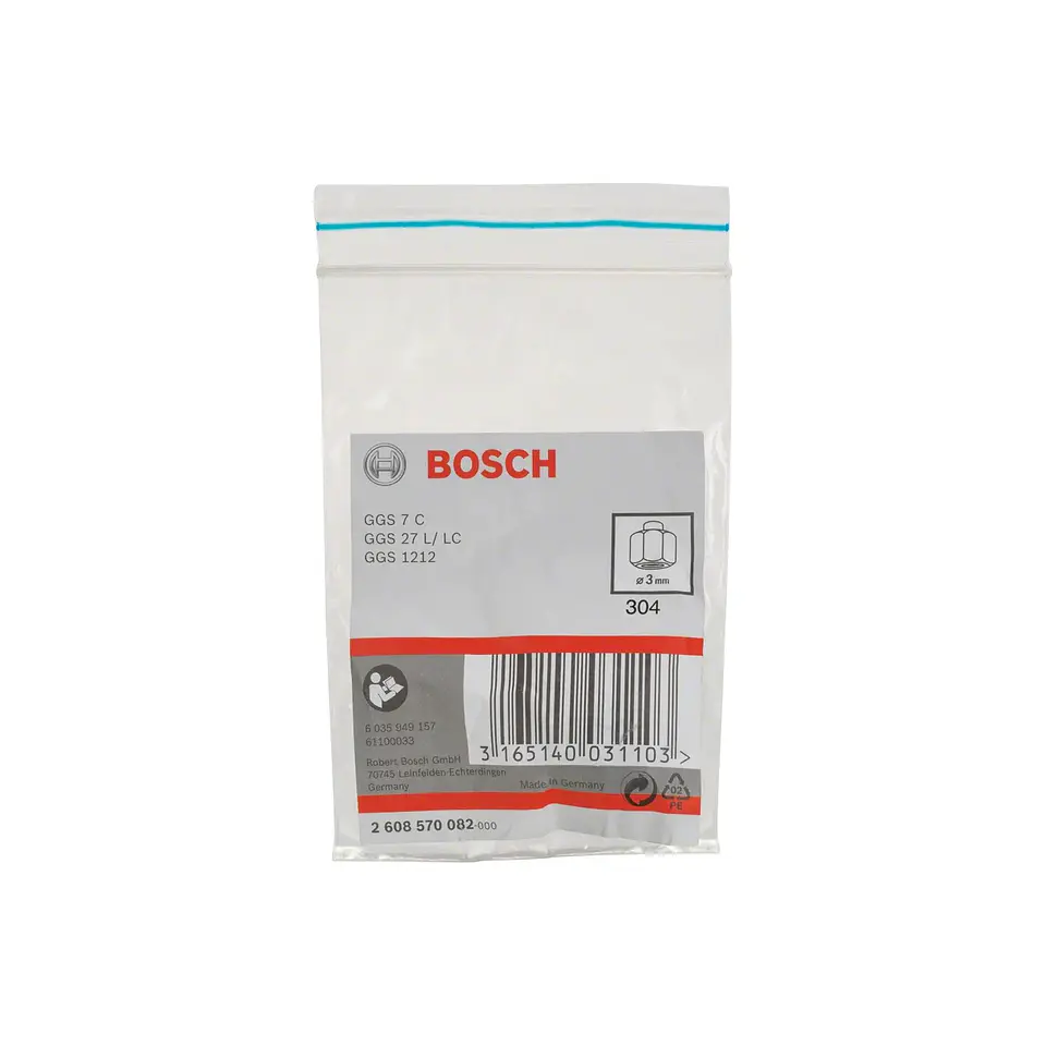 Pinça de fixação com porca de aperto 6mm BOSCH 2