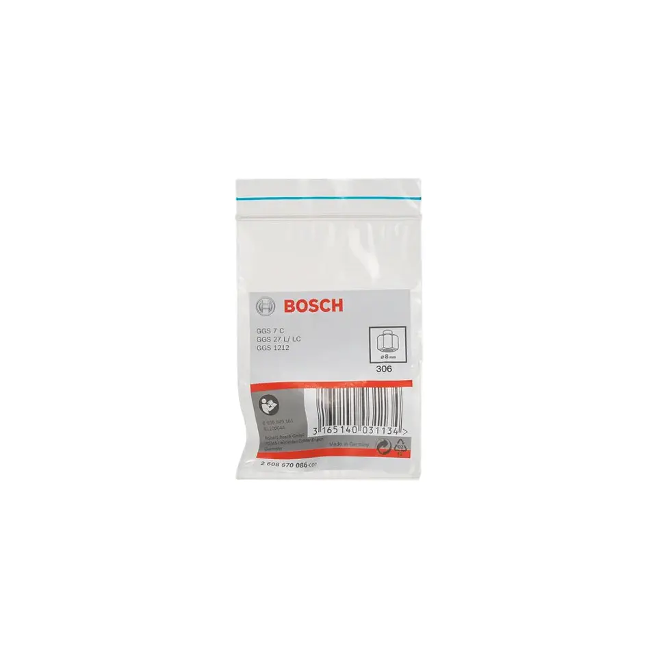 Pinça de fixação com porca de aperto 8mm BOSCH 2