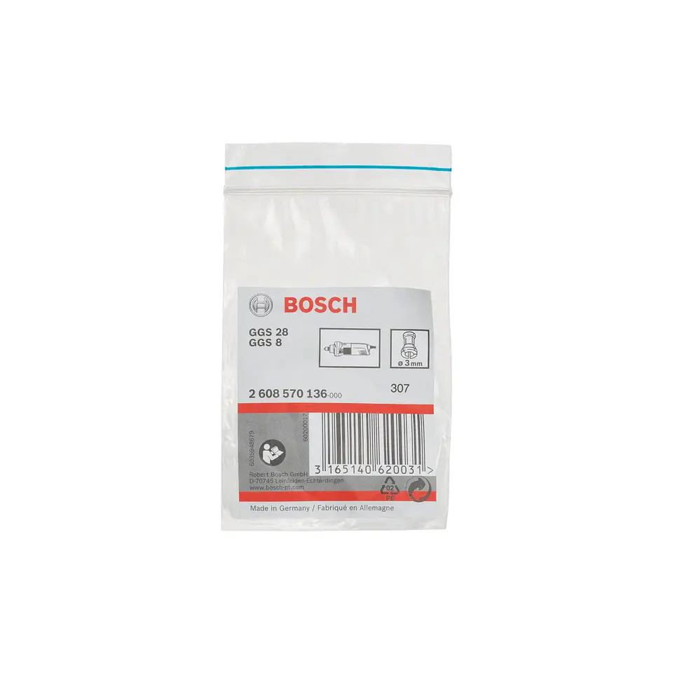 Pinça de aperto sem porca de aperto 3mm BOSCH 2