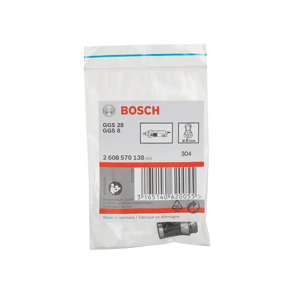 Pinça de aperto sem porca de aperto 8mm BOSCH 2
