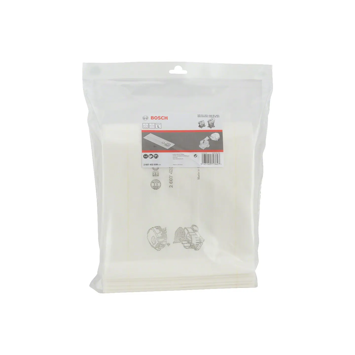 Saco de filtro húmido BOSCH  2