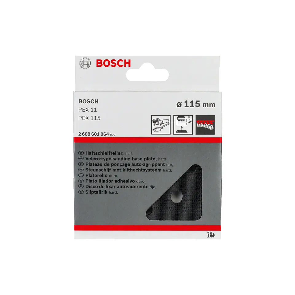 Prato de lixar 115mm duro PEX 115 BOSCH 2