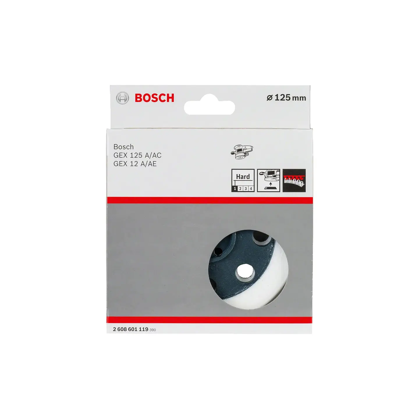 Prato de lixar 125mm duro GEX 12 A BOSCH 2