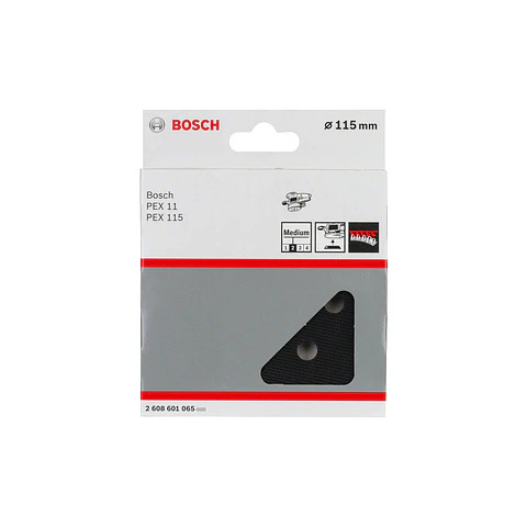 Prato de lixa com 8 perfurações, 115 mm, dureza média PEX 115 BOSCH