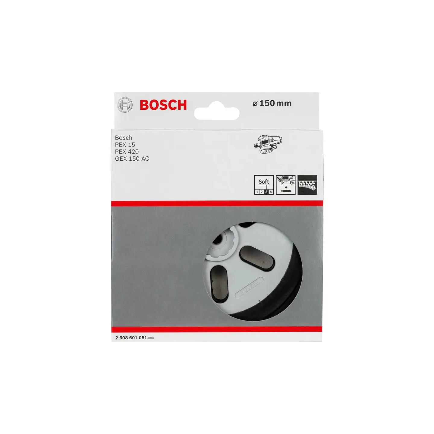 Prato de lixar macio 150mm BOSCH  2