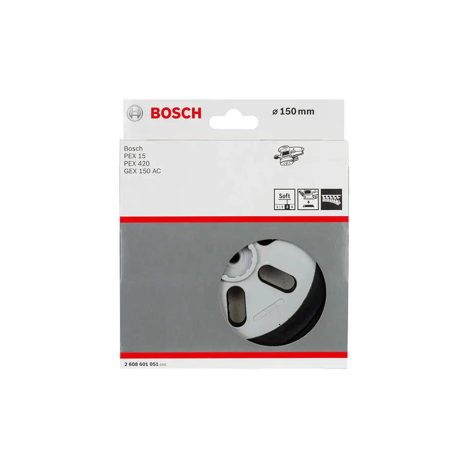Prato de lixar macio 150mm BOSCH  2