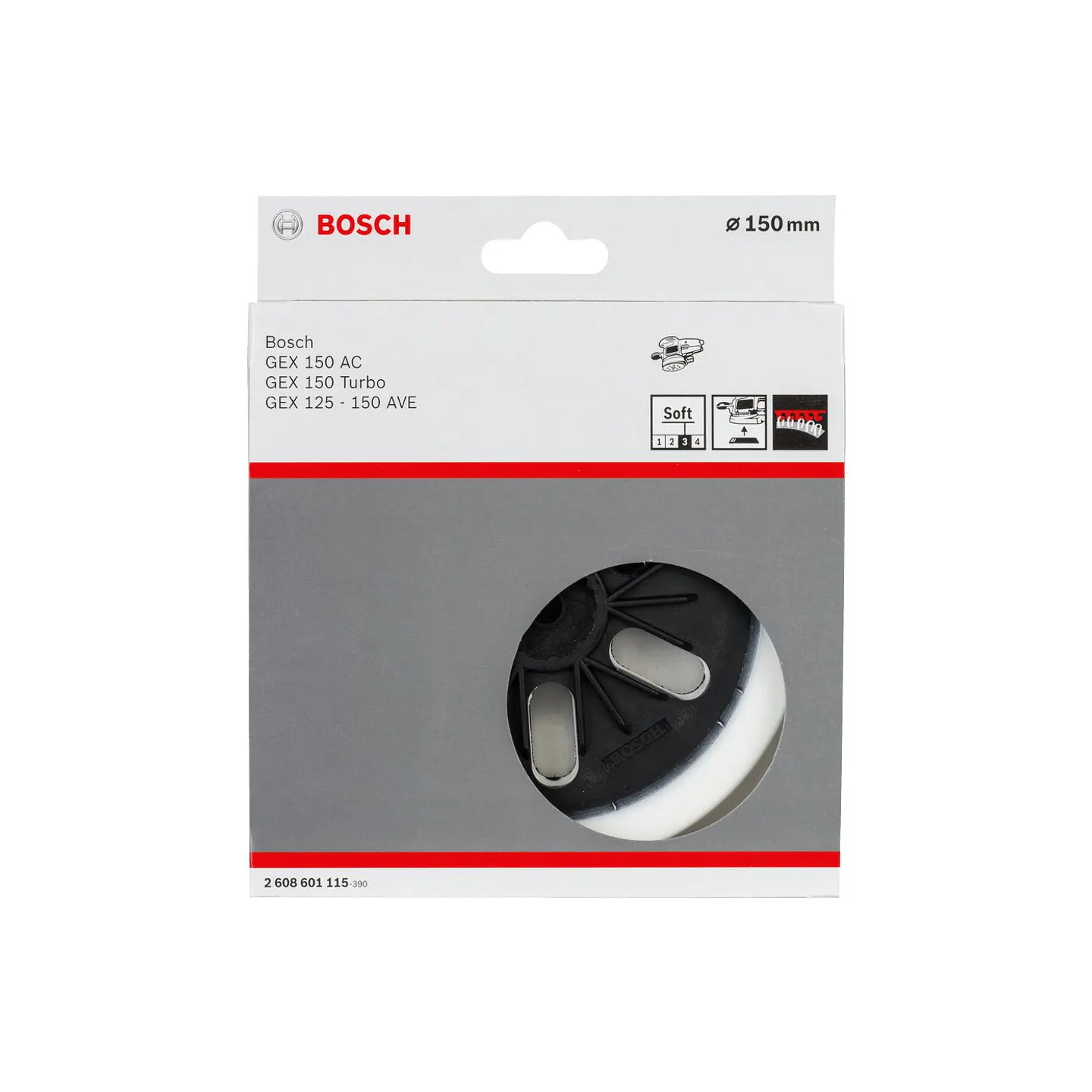 Prato de lixar macio 150mm BOSCH 2