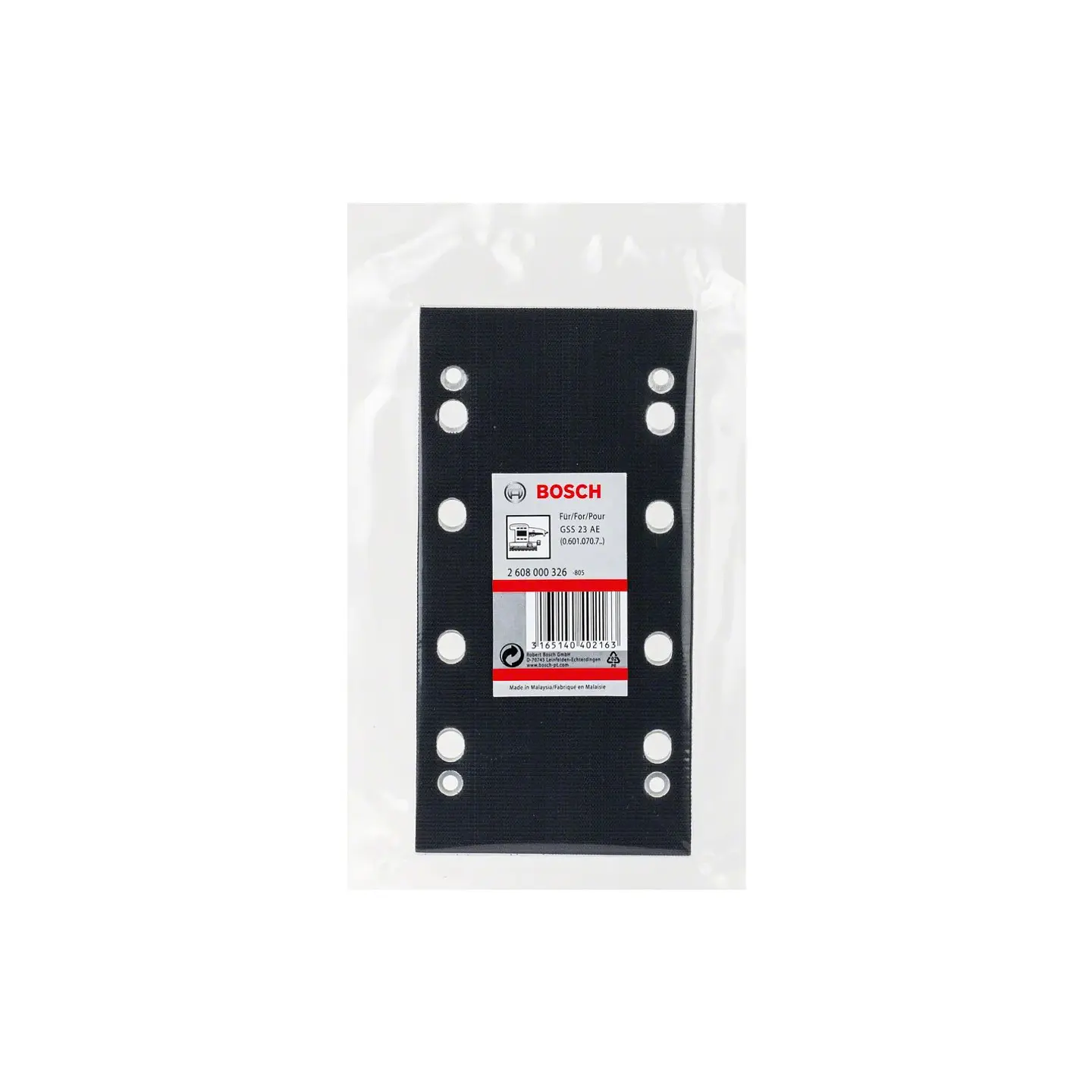 Placa de lixar 185mm GSS 23 AE Professional BOSCH 2