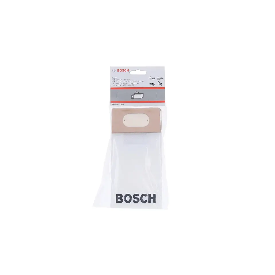 Saco de papel para pó (3 unids) BOSCH  2
