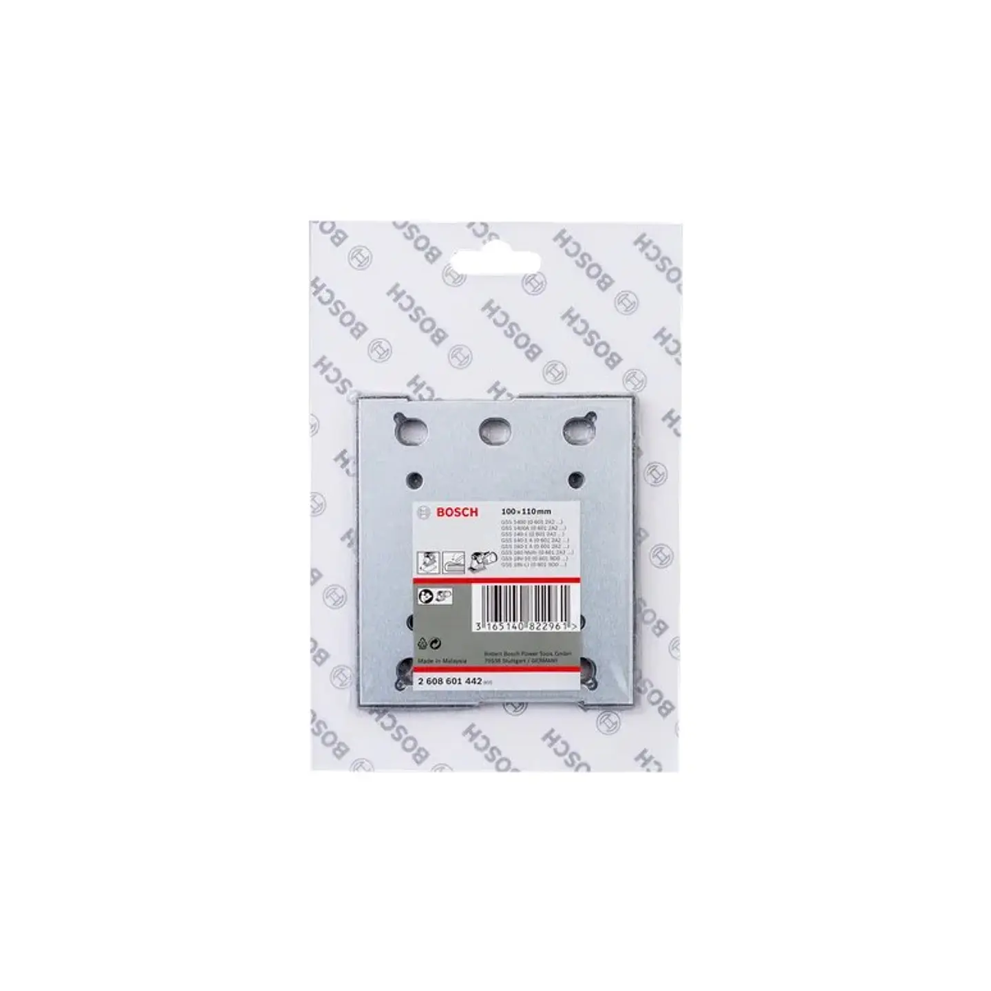 Placa de lixar PRO, feltro, 100 x 110 mm BOSCH 2