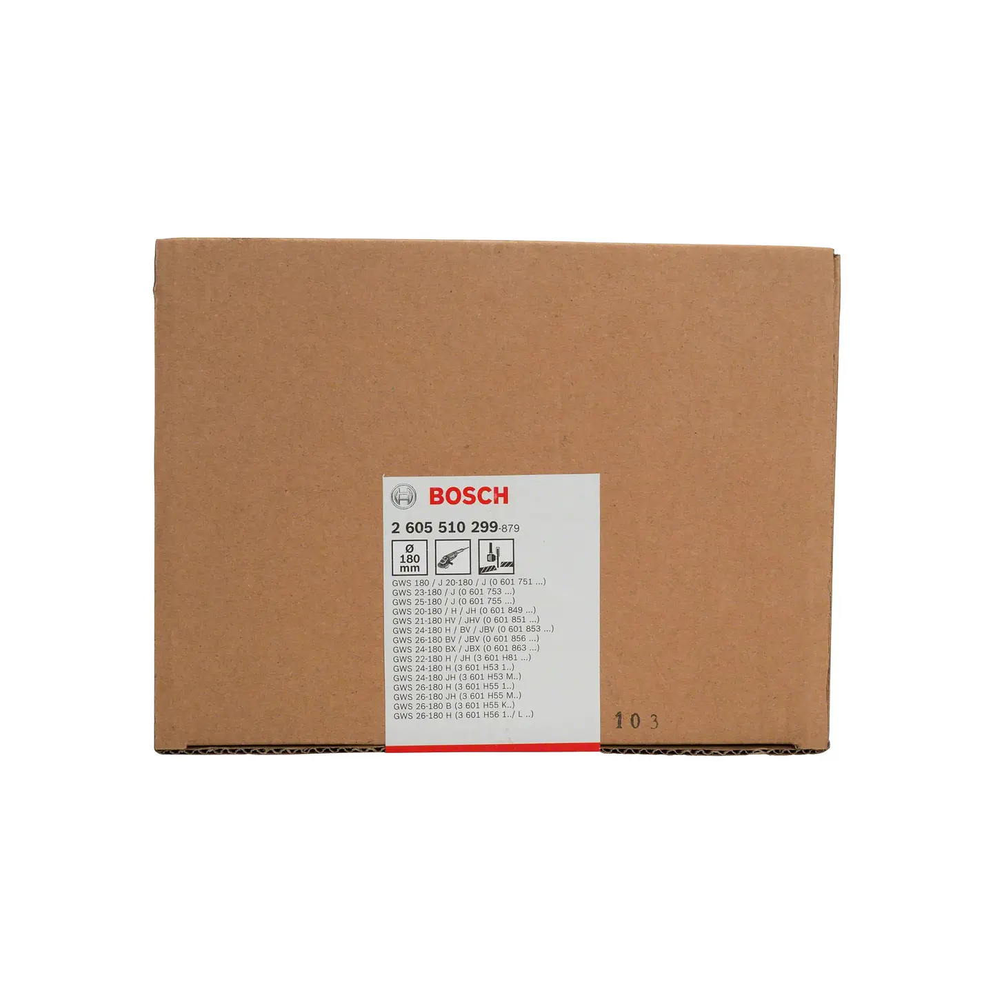 Tampa de proteção com cobertura lateral 180mm BOSCH 3