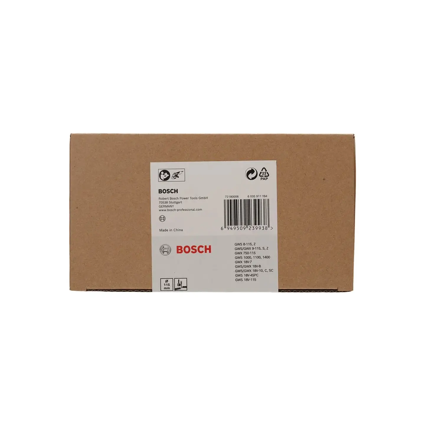 Resguardos combinados de proteção para corte, plástico com clipe de fixação 115 mm BOSCH  2