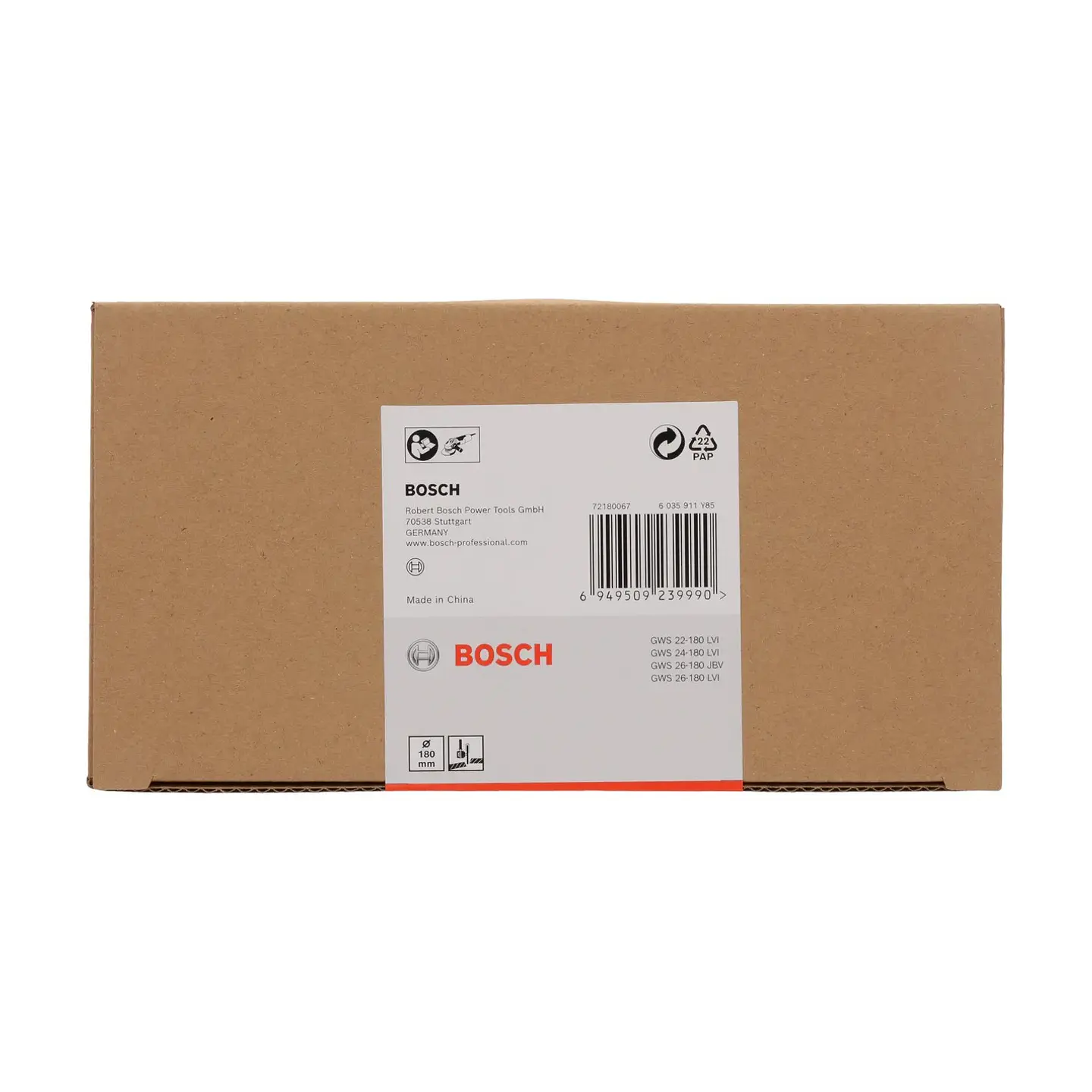 Resguardo combinados de proteção para corte, metal, sem chave de 180 mm BOSCH  3