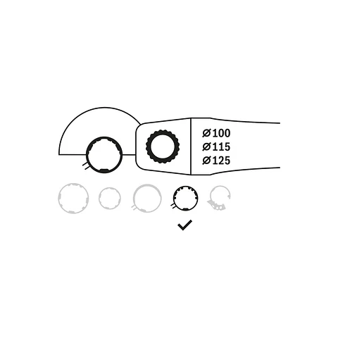 Tampas de proteção sem cobertura lateral para lixar BOSCH 