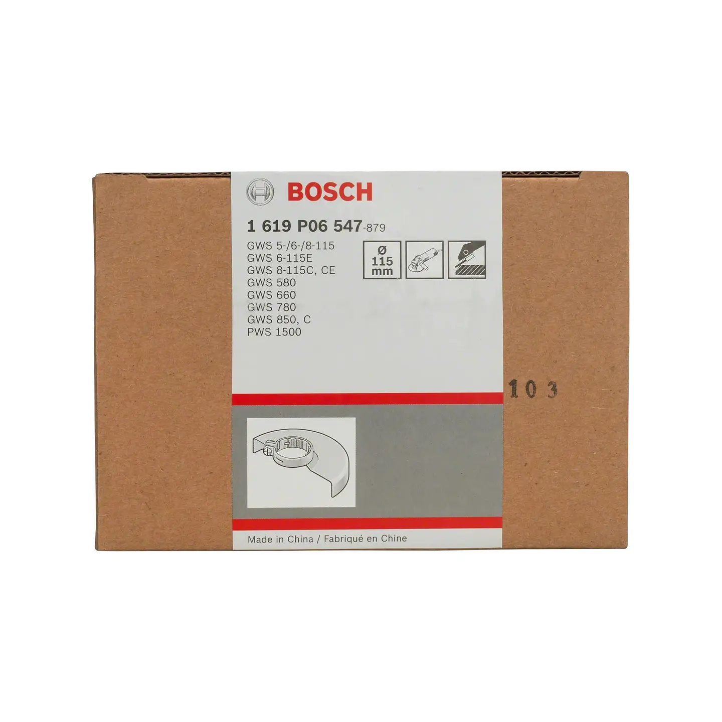 Tampas de proteção sem cobertura lateral para lixar 115mm BOSCH 3