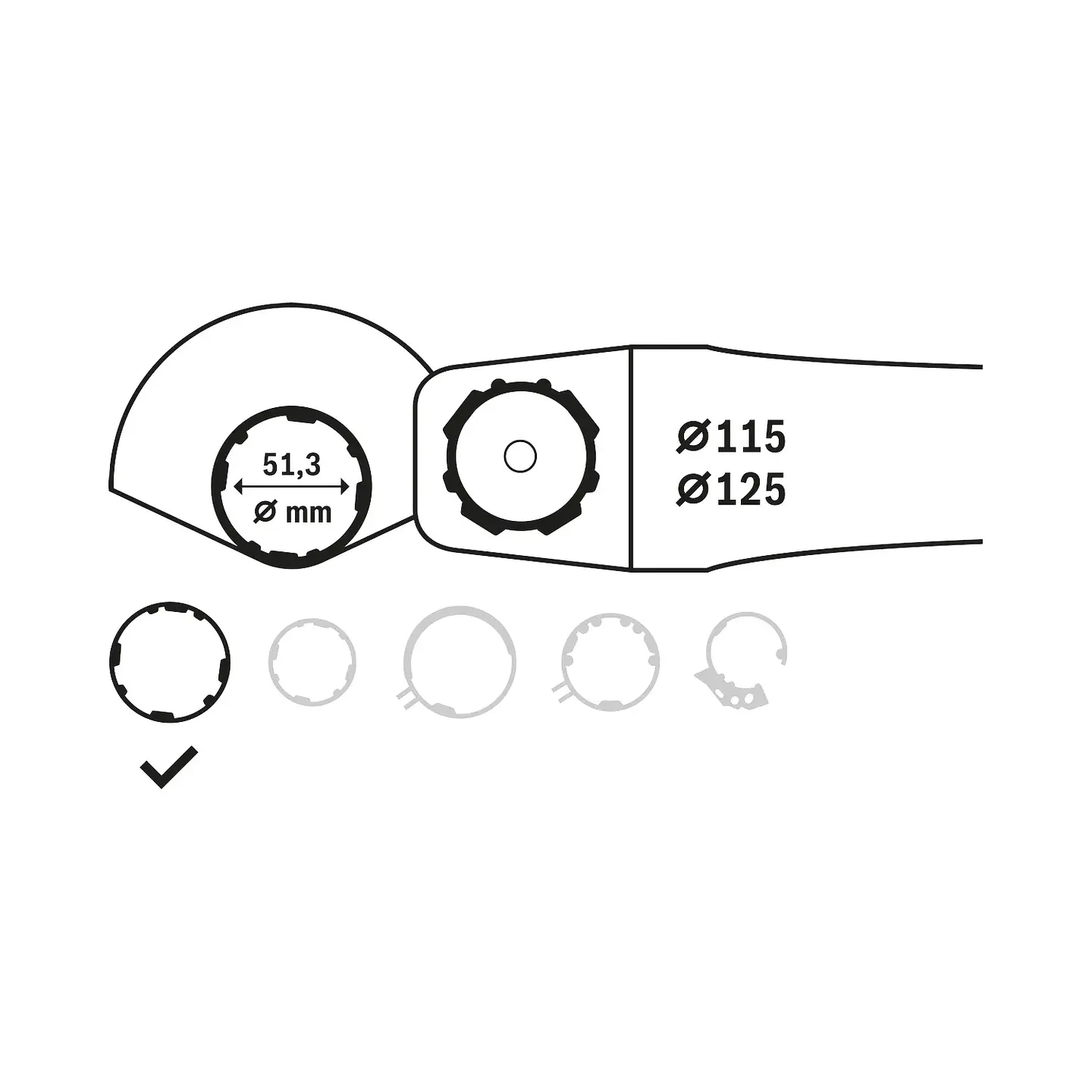 Tampa de proteção sem cobertura lateral BOSCH  2