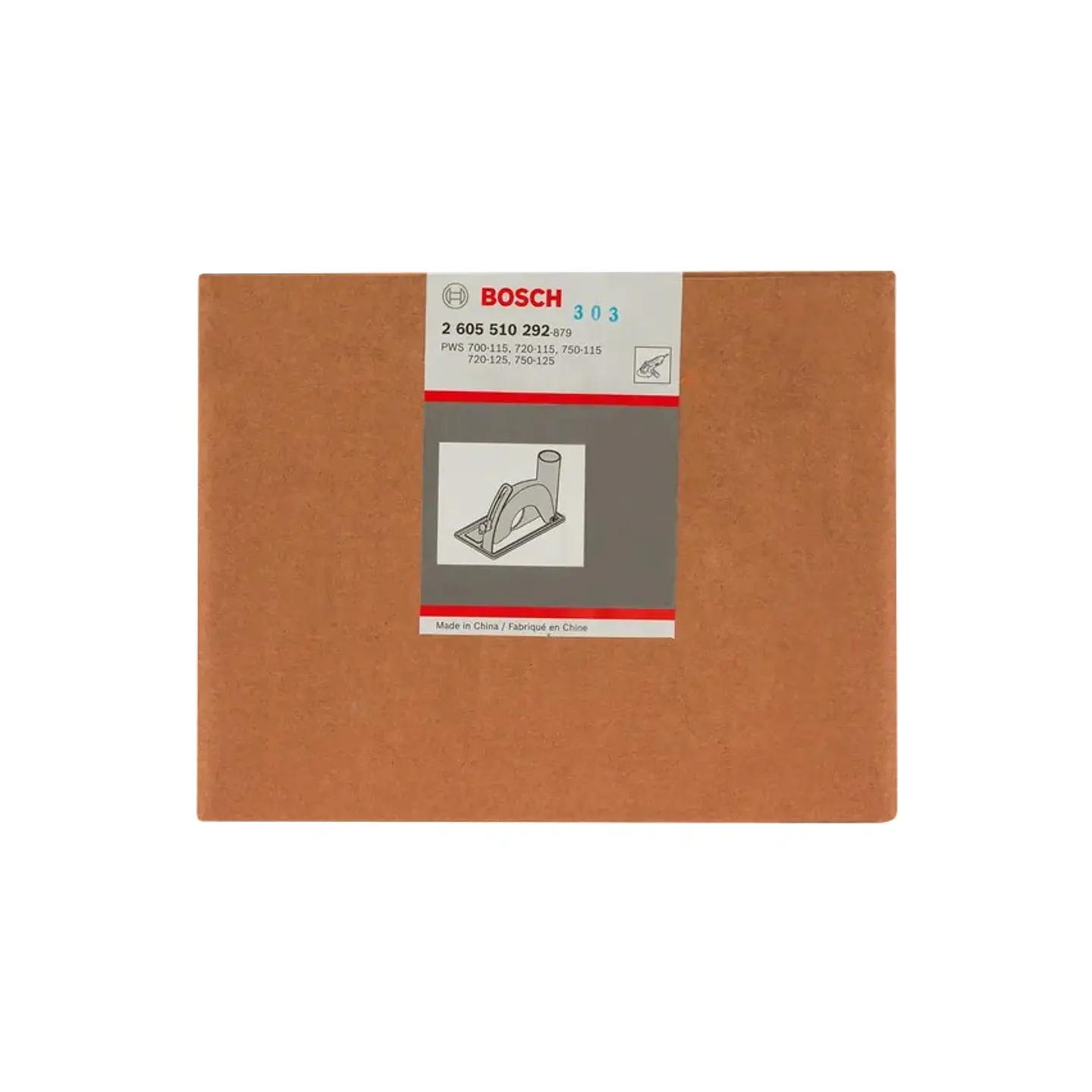 Patim de guia com bocal de aspiração 125mm BOSCH 2